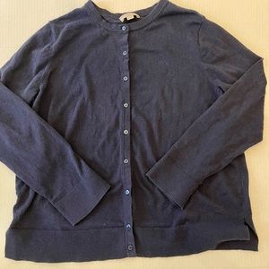 Navy Blue Ann Taylor Outlet Cardigan - size xl